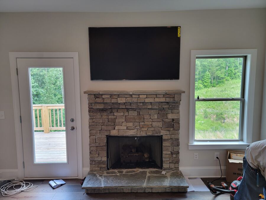 TV Mount Pre-Wire Installation