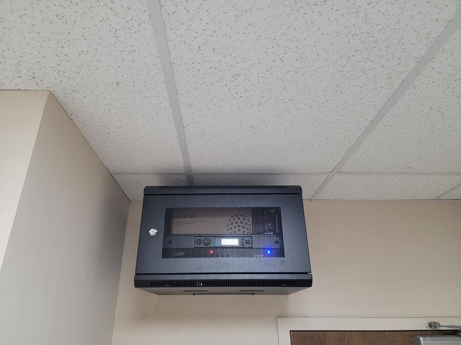 Ceiling-Mounted Equipment Rack