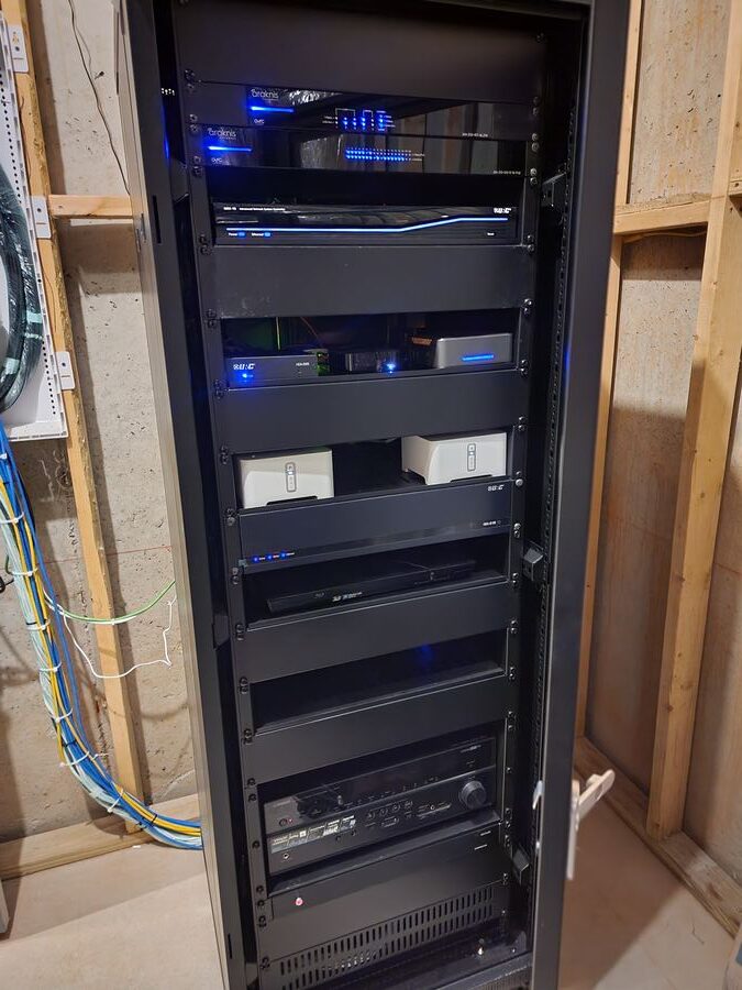 Audio and Video Equipment Rack