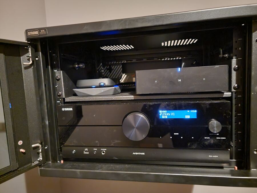 AV Receiver and Equipment Rack