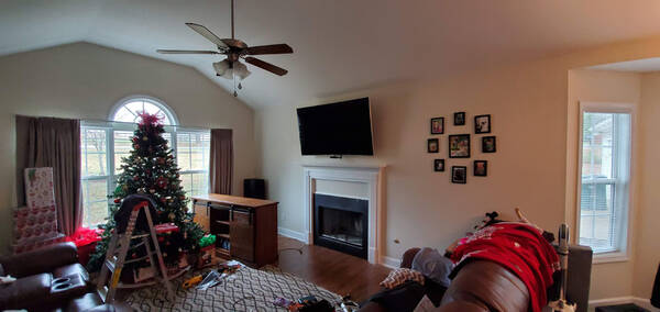 TV Installation Over Fireplace