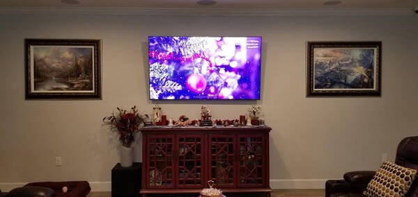 TV Installation Over Fireplace